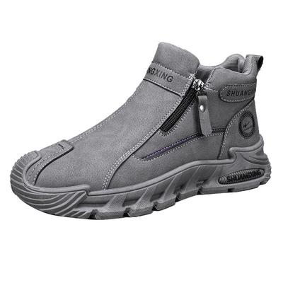 双星官方旗舰正品高帮加绒男鞋