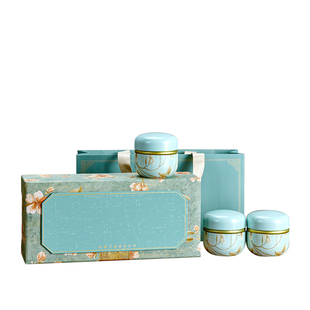 新款茶叶罐铁罐二两三两半斤六角罐红茶绿茶礼盒茶叶包装盒空盒