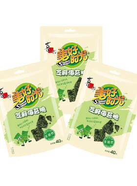 美好时光夹心紫菜海苔脆40g×3袋