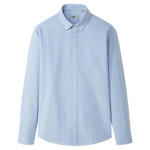 【条纹牛津纺】海澜之家商务纯棉休闲衬衫25秋新通勤外套衬衣男装