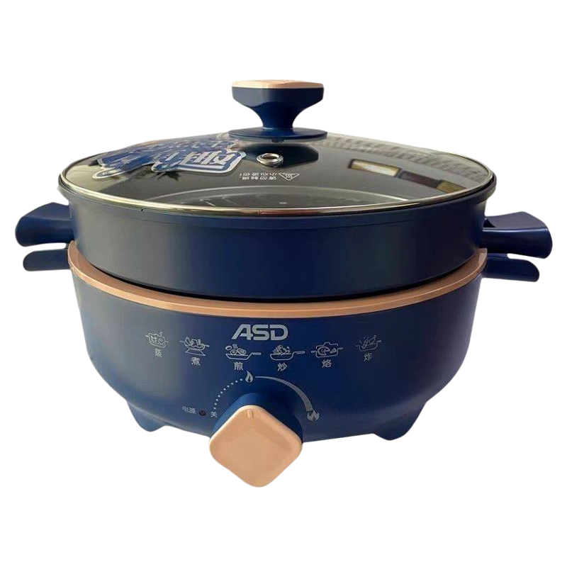 ASD/爱仕达AH-Y15J412多功能家用5L炒菜烤肉分体式不粘防烫电火锅