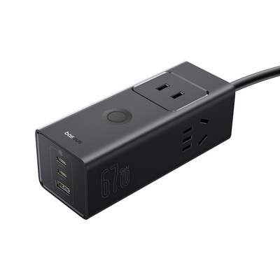 倍思67W六合一桌面充电站插线板