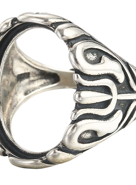 s925纯银戒指空托男女diy绿松石