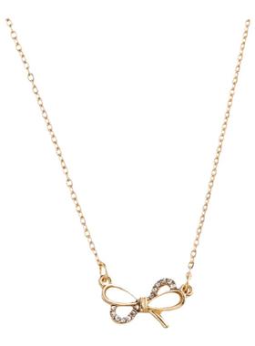 小众ins水钻蝴蝶结滴油项链锁骨链韩国网红个性时尚简约学生项圈