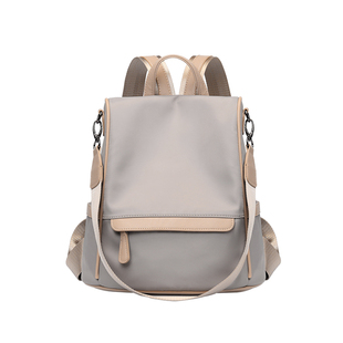 香港品牌防盗双肩包女2025新款时尚防水书包高级感牛津布旅行背包