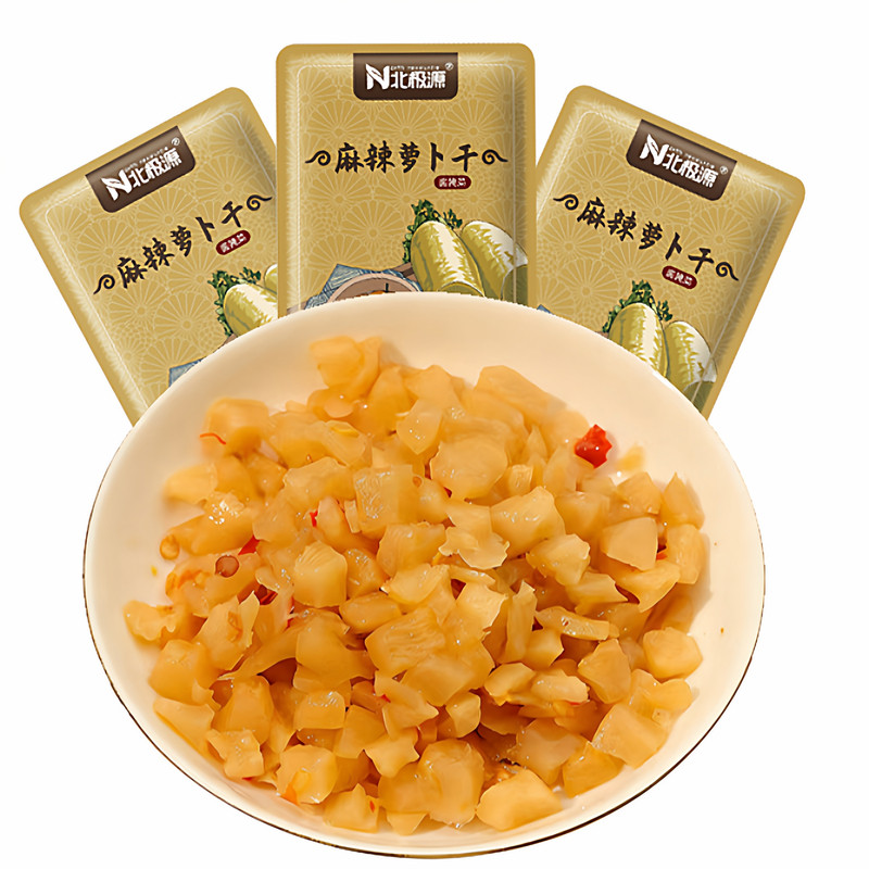 北极源南航麻辣萝卜干飞机餐袋装咸菜航空小袋酱菜萝卜脆