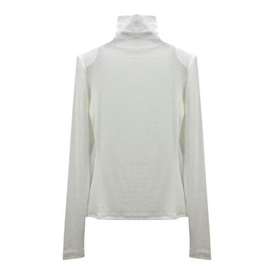 韩版垫肩长袖高领打底衫修身显瘦