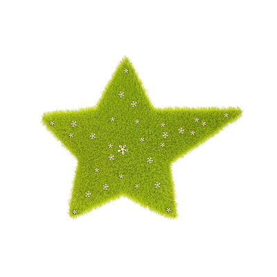 YVMIN尤目 草地星星BB夹装饰发夹创意边夹设计感生日礼物新品