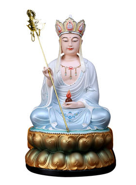 陶瓷地藏王菩萨佛像摆件客厅供奉