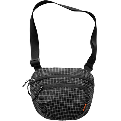 埋不烂潮流格纹休闲斜挎包