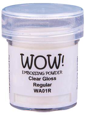 英国WOW Clear透明浮雕粉Emboss细腻亮哑光凸粉立体纸艺水印15ml