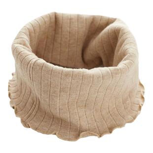 春秋冬季新款百搭针织薄款围脖套头小围巾女 睡觉护颈保暖脖套ins