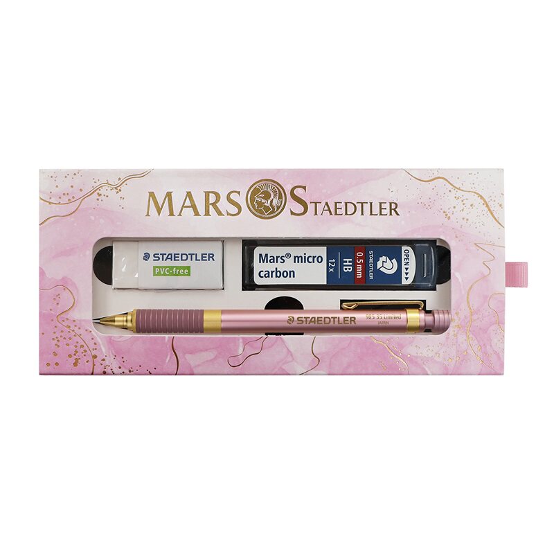 德国STAEDTLER施德楼925鎏金粉限定版0.5mm素描书写金属自动铅笔