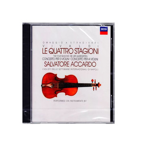 正版 维瓦尔第 四季 阿卡多 进口CD 小提琴发烧碟名盘 4220652