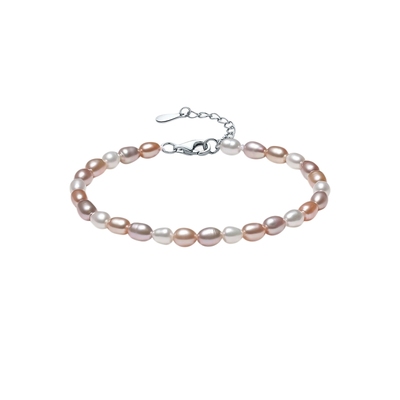 周六福淡水珍珠手链女S925银手饰优雅甜美时尚送女友新年礼物