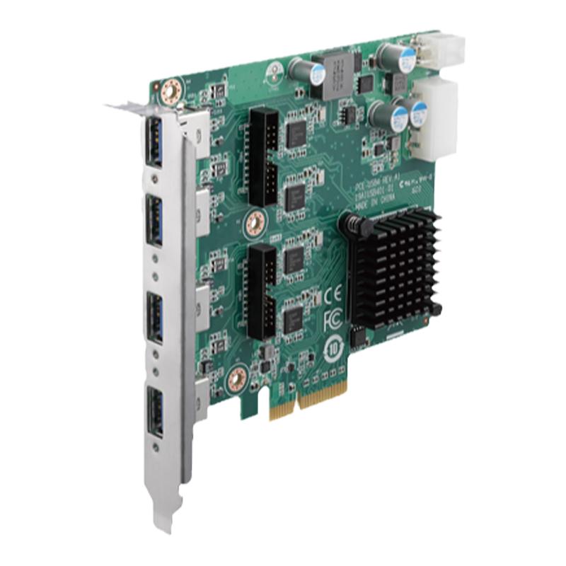 研华PCIE卡PCE-USB4/USB8主板控制器4/8端口USB 3.0 通讯扩展卡