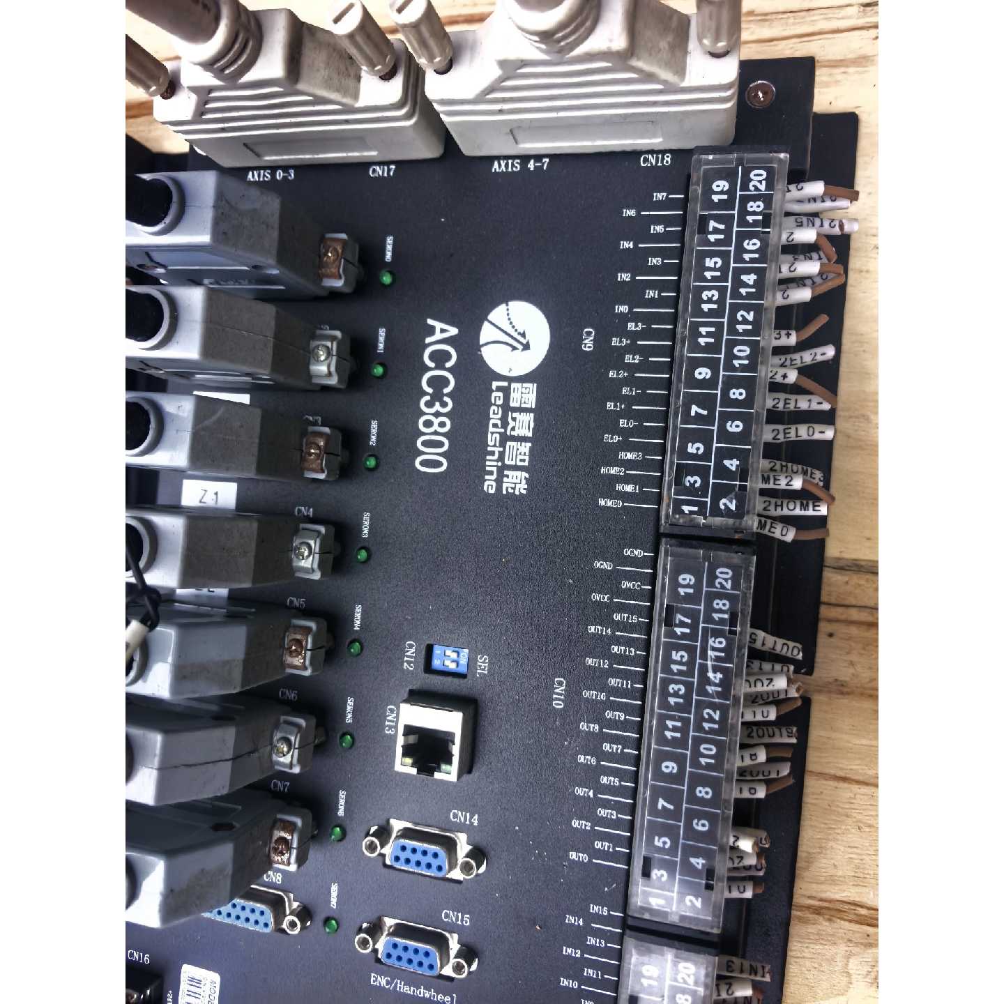 议价雷赛8轴端子排， ACC3800 ，八轴接线盒 ，拆机二手