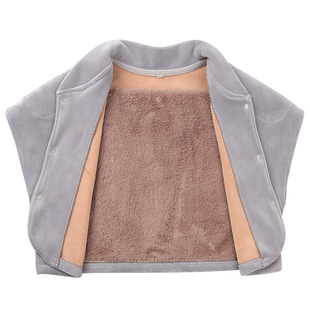 护肩保暖颈椎坎肩男女加长款高领怕冷肩膀披肩睡觉月子衣加厚背心