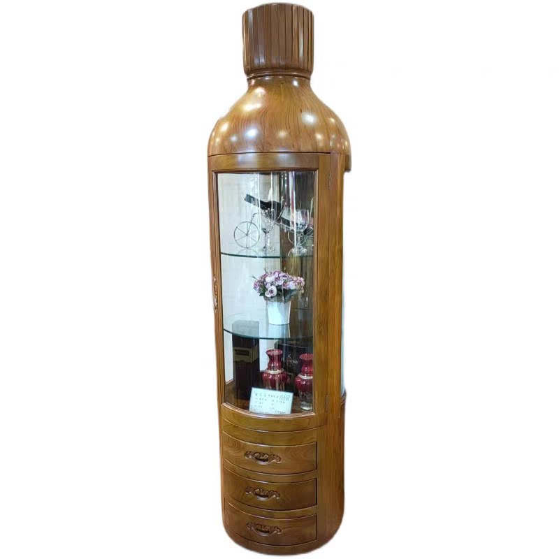多层大容量酒具柜北欧新款上市酒瓶酒柜框架靠墙实木酒柜展示定制