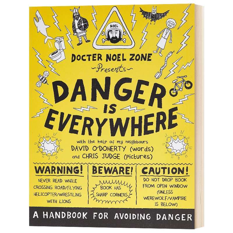 华研原版 胆小鬼日记1 英文原版 Danger Is Everywhere A Handbook for Avoiding Danger 危险无处不在 避免危险的手册英文版