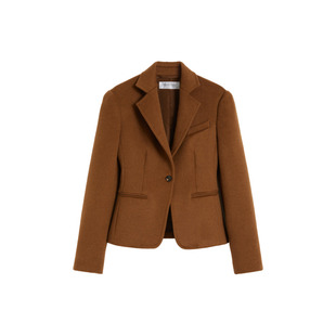 【季末甄选】 MaxMara 女装骆驼绒短款西装1046045306