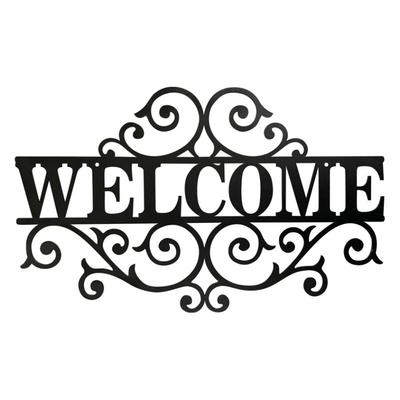 欢迎语3D铁艺个性玄关装饰挂牌