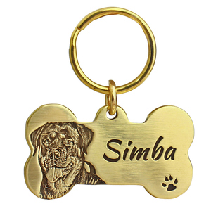 订制狗牌身份牌防丢刻字狗狗项链铃铛视频项圈猫咪吊牌挂宠物名牌