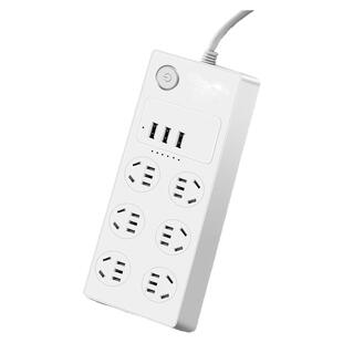 已接入米家插线板多接口家用带USB6位接线板电量插座排插分控开关