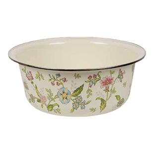 珐琅搪瓷盆带盖家用高端和面盆食品级洗菜洗脸盆揉发面铁洋瓷盆子