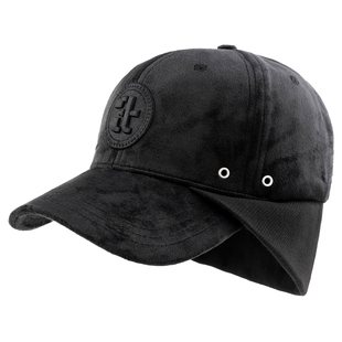 中老年男款帽子男士爸爸冬季保暖护耳鸭舌帽秋冬款加绒加厚防寒帽