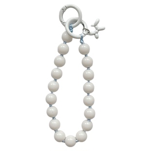 ins超好看手机链双扣手提挂手腕手链手工串珠多巴胺挂链新款防丢绳挂件高端珍珠链条包包钥匙扣ccd相机挂饰壳