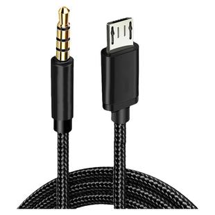 适用v8声卡连接线手机直播专用线话筒伴奏转换线k歌麦克风录音线安卓usb转音频线micro转3.5mm插头对录转接线