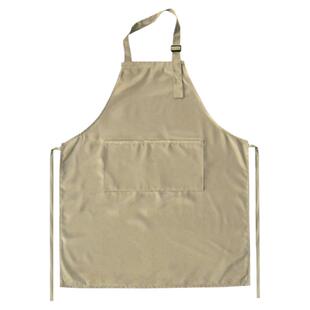 定制logo印字防泼水纯色围裙餐饮厨房烘焙绘画咖啡店工作服罩衣