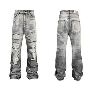 (清仓)TecNineGroup DROP2 GESSO DENIM PANTS 石膏水洗牛仔裤