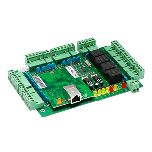 TCP联网门禁控制器单双四门支持手机APP开门指纹考勤互锁密码功能