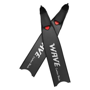 wave新款男女自由潜水PP脚蹼渔猎蛙鞋TPR舒适柔韧轻便 游泳长脚蹼