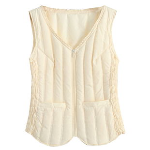 2025轻薄羽绒马甲女冬季短款内穿修身羽绒服背心保暖马夹贴身坎肩