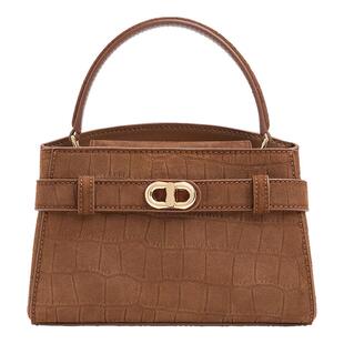 CHARLES&KEITH26春新品CK2-50270880-4鳄鱼纹手提凯莉包斜挎包女