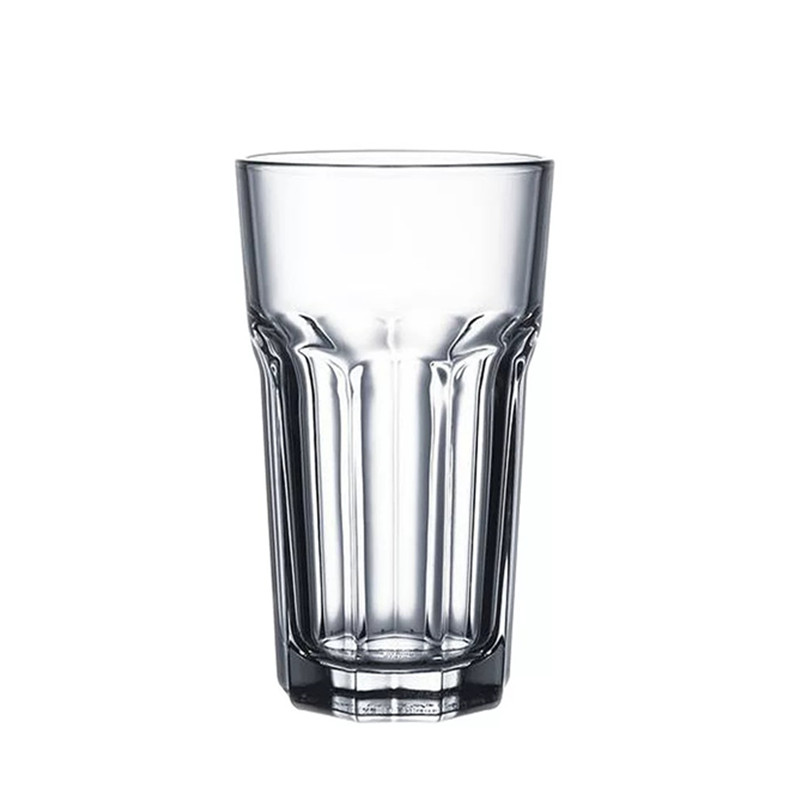 耐热厚底牛奶玻璃700ml八角杯