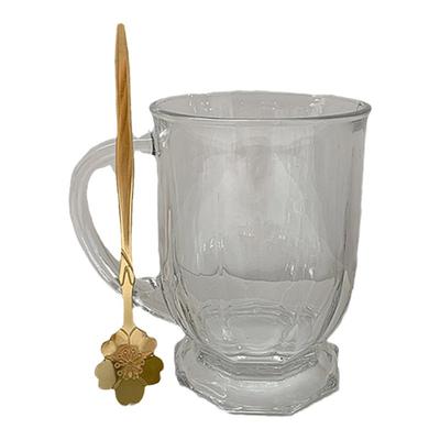 大容量果汁杯带把玻璃杯饮料杯