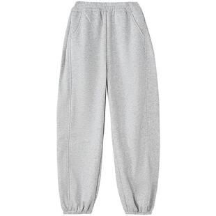 笛莎官方童装女童束脚卫裤冬季新款大童女孩儿童洋气加绒运动裤