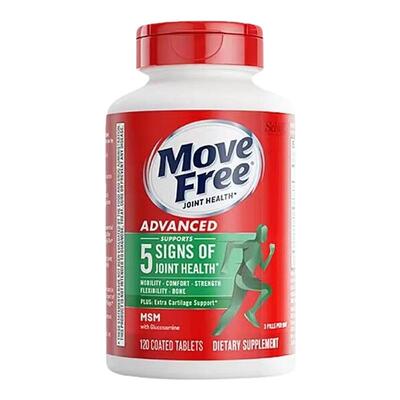 MoveFree益节氨糖软骨素维骨力成人老人关节氨糖骨胶原绿瓶120粒