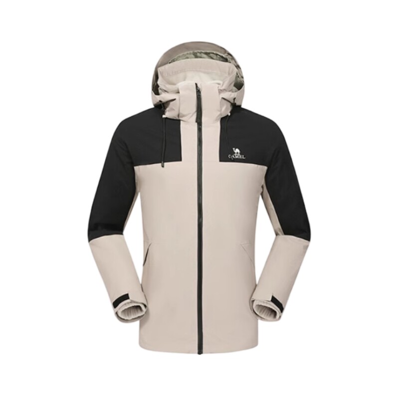 骆驼户外冲锋衣男女外套三合一可拆卸