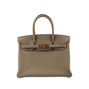 日本中古二奢「9.0新」HERMES(爱马仕)BIRKIN锡器灰TOGO皮30手提