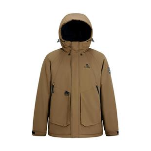 骆驼女装工装棉服2025新款秋冬红色户外加厚防风防水夹棉夹克外套