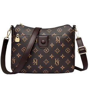 袋鼠真皮女包斜挎包休闲包包女士2026新款手提包小包包单肩包百搭