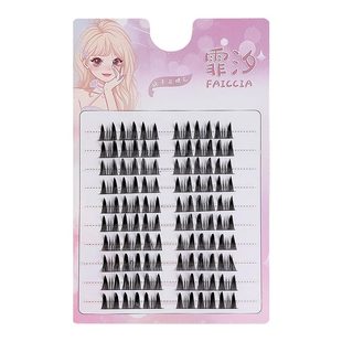 美式芭比甜心妆漫画睫Doll感假睫毛分段式眼睫毛单簇网红纯欲新手