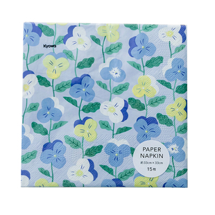 日本kyowa柔软彩色印花原木浆双层餐巾纸酒店婚礼西餐厅日式餐垫