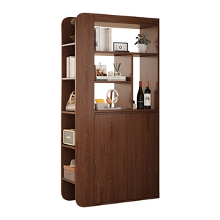 实木入户玄关柜正对门客厅隔断柜一体新款屏风柜现代轻奢高档鞋柜