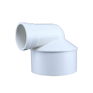 PVC变径缩口弯头内插110排水管配件大小头90度异径弯头75变50管件